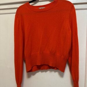 Women's Red Orange Cashmere Sweater